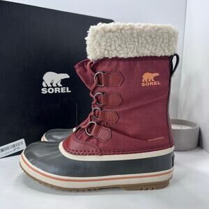 Sorel Winter Carnival Waterproof Boot Spice/Gum 10 Women 7.5 NWB Felt Liner